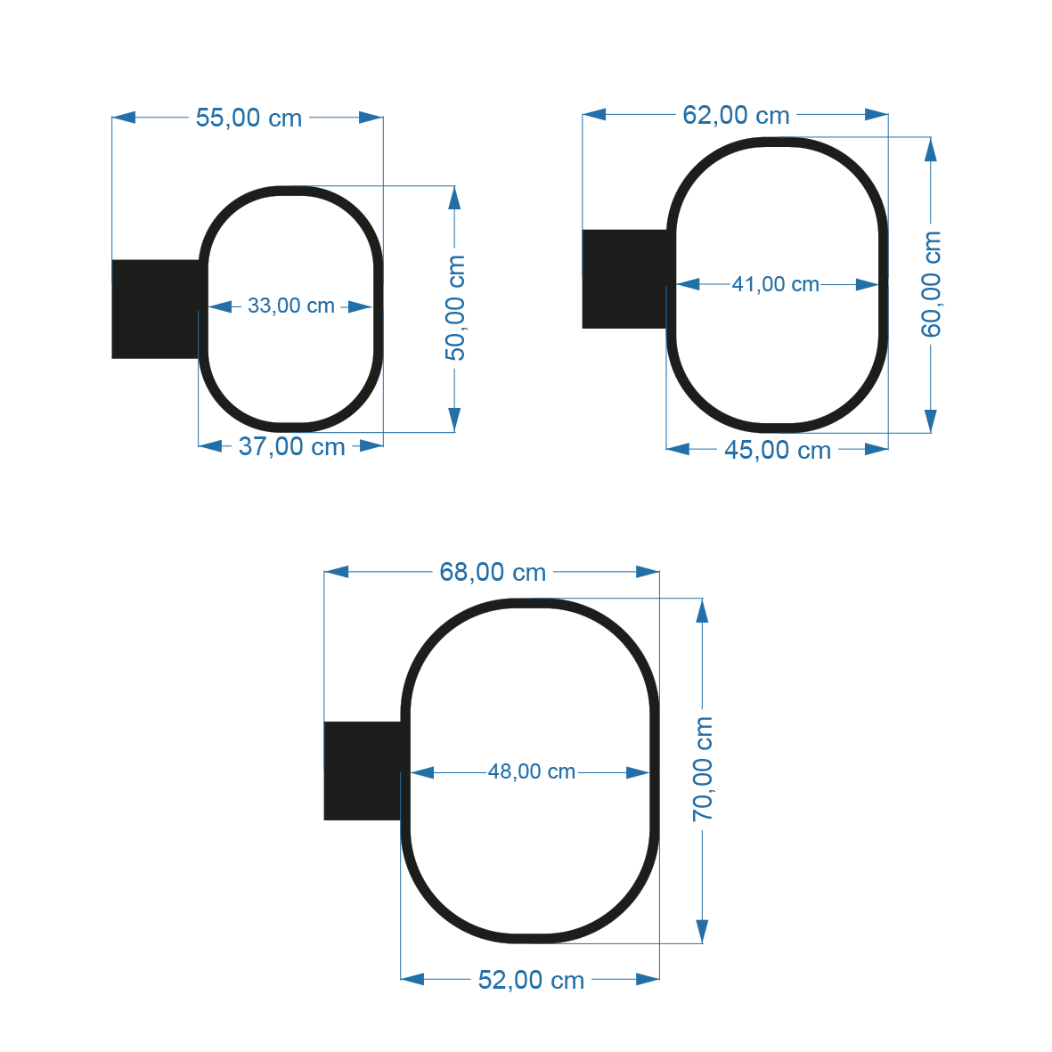 Enseigne drapeau lumineuse double face pour façade de magasin - Leo Signs Double-sided illuminated blade sign for shop front - Leo Signs