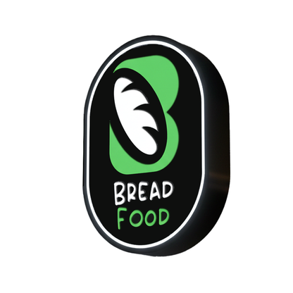 Enseigne drapeau lumineuse double face pour façade de magasin - Leo Signs Double-sided illuminated blade sign for shop front - Leo Signs