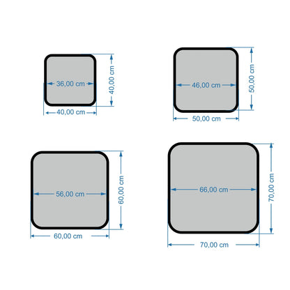 GALAXY Carré simple face